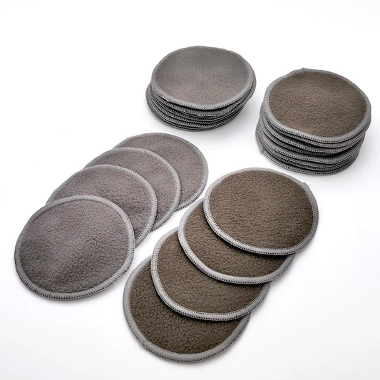 12-Piece Reusable Bamboo Makeup Remover Pads with Bag
