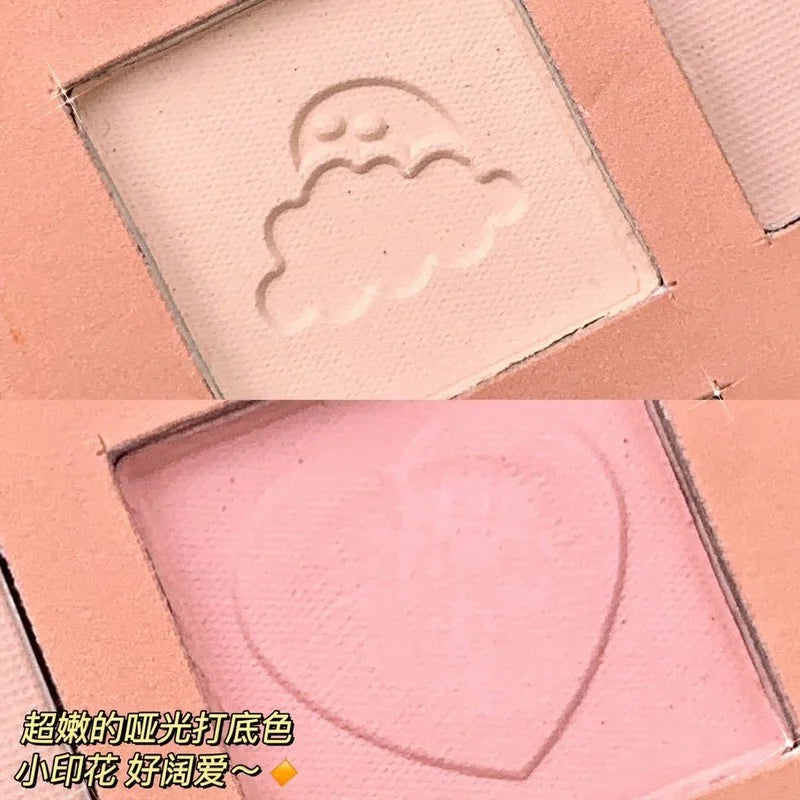 24-Color Strawberry Eyeshadow Palette - Glitter Pearlescent Makeup