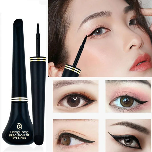 Black Liquid Eyeliner Pencil - Smooth Waterproof Quick-Dry Makeup