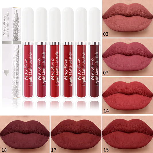 Matte Liquid Lipstick - Waterproof Velvet Lip Glaze
