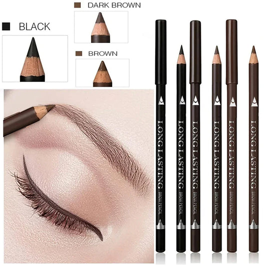 6/12-Piece Waterproof Eyebrow Pencil Set