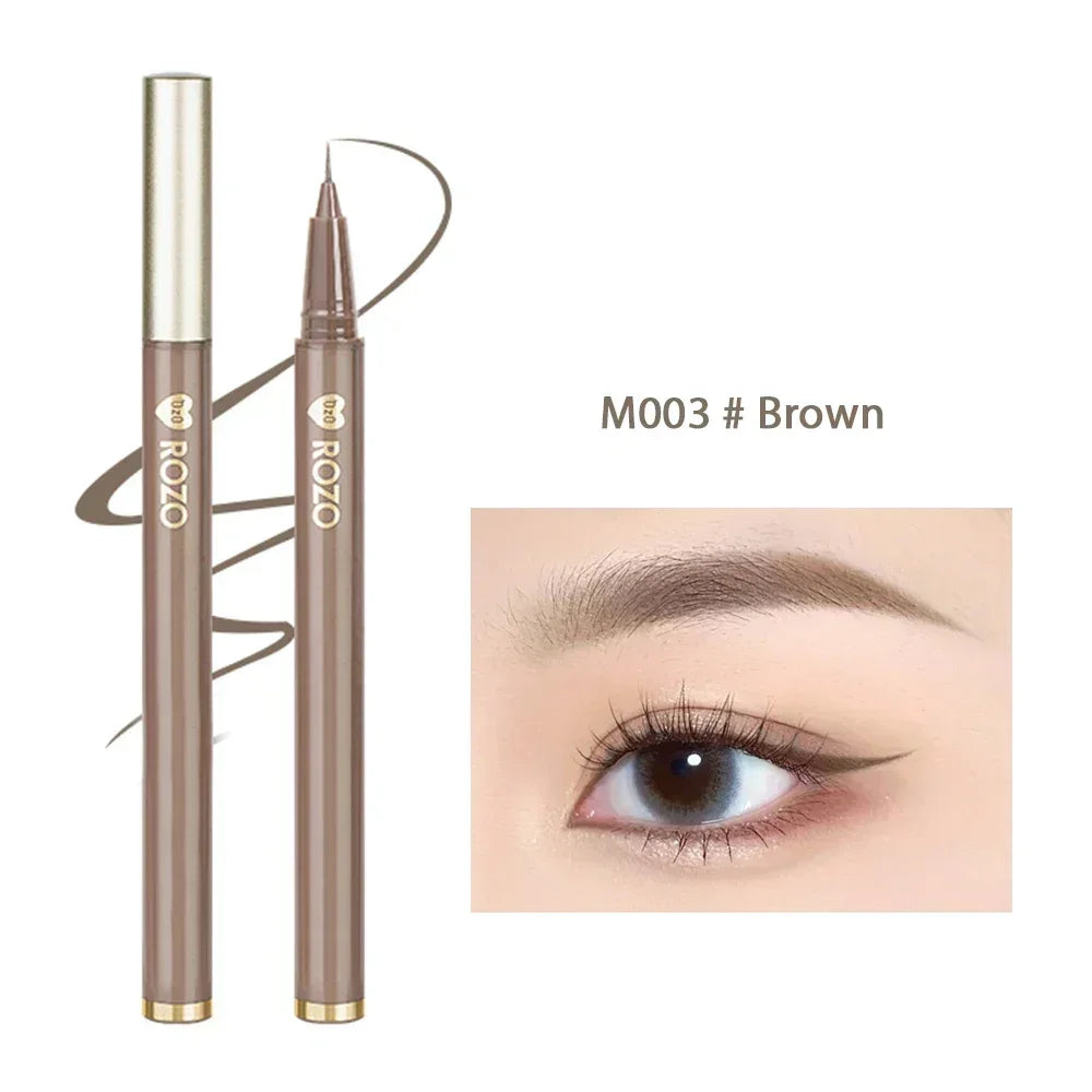 7-Color Glitter Eyeliner Pencil Set - Champagne Gold Eye Makeup