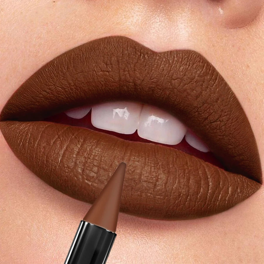 Waterproof Red Matte Lipstick and Lip Liner Pen