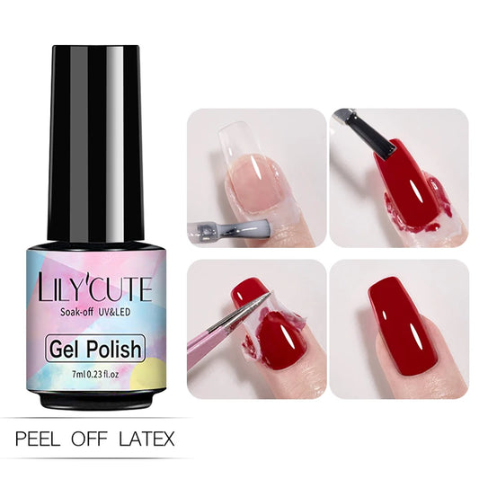 LILYCUTE Peel-Off Nail Latex Tape - Anti-Overflow Manicure Guard