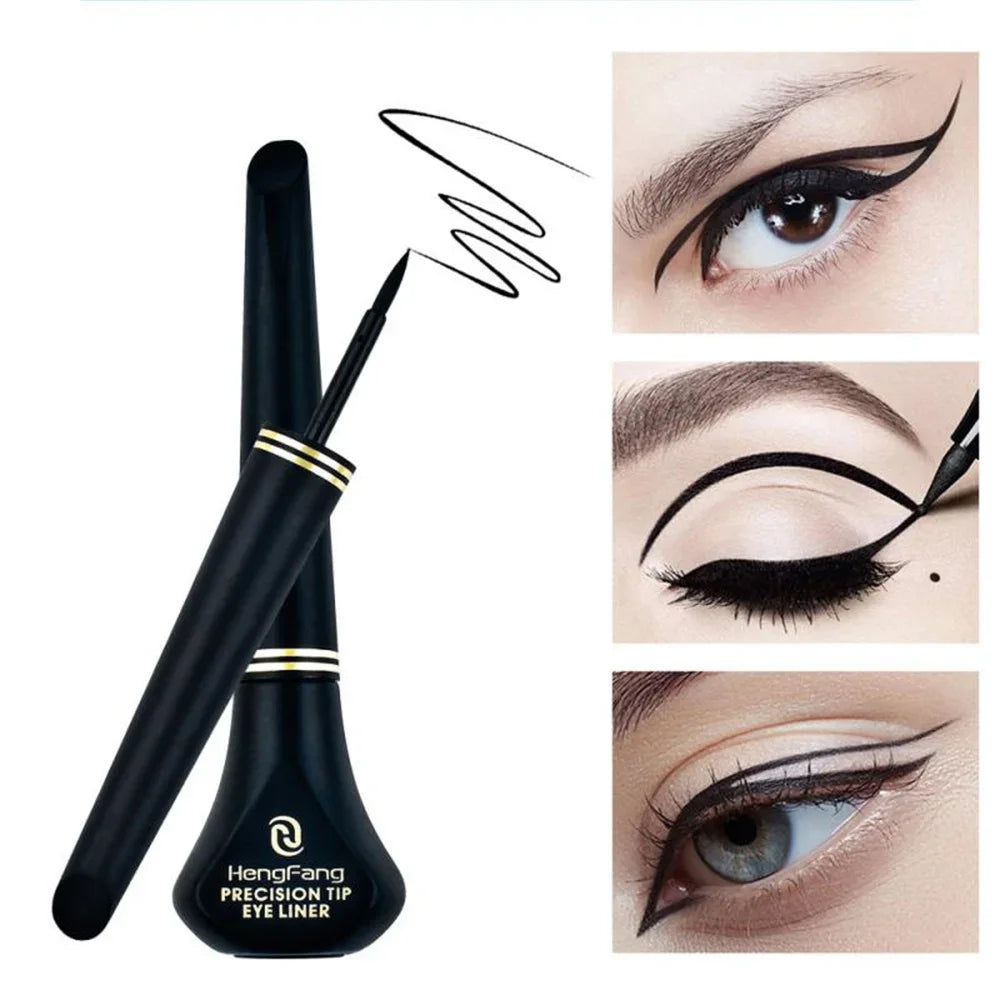 Black Liquid Eyeliner Pencil - Smooth Waterproof Quick-Dry Makeup