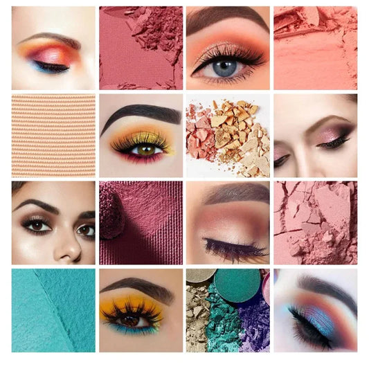 40-Color Matte Glitter Eyeshadow Palette - Nude Shimmer Makeup Set