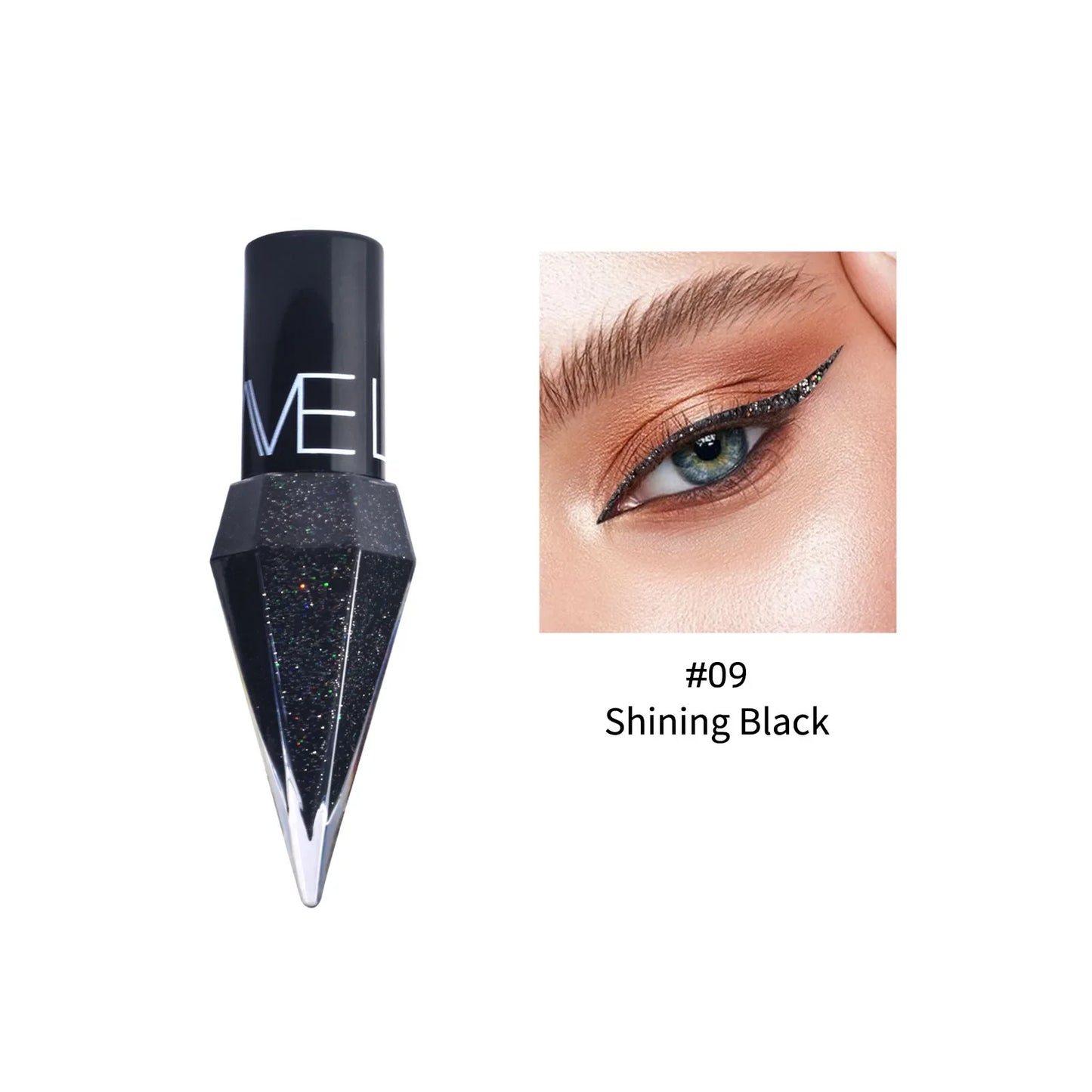 Diamond Glitter Liquid Eyeshadow Eyeliner - Rose Gold Korean Makeup