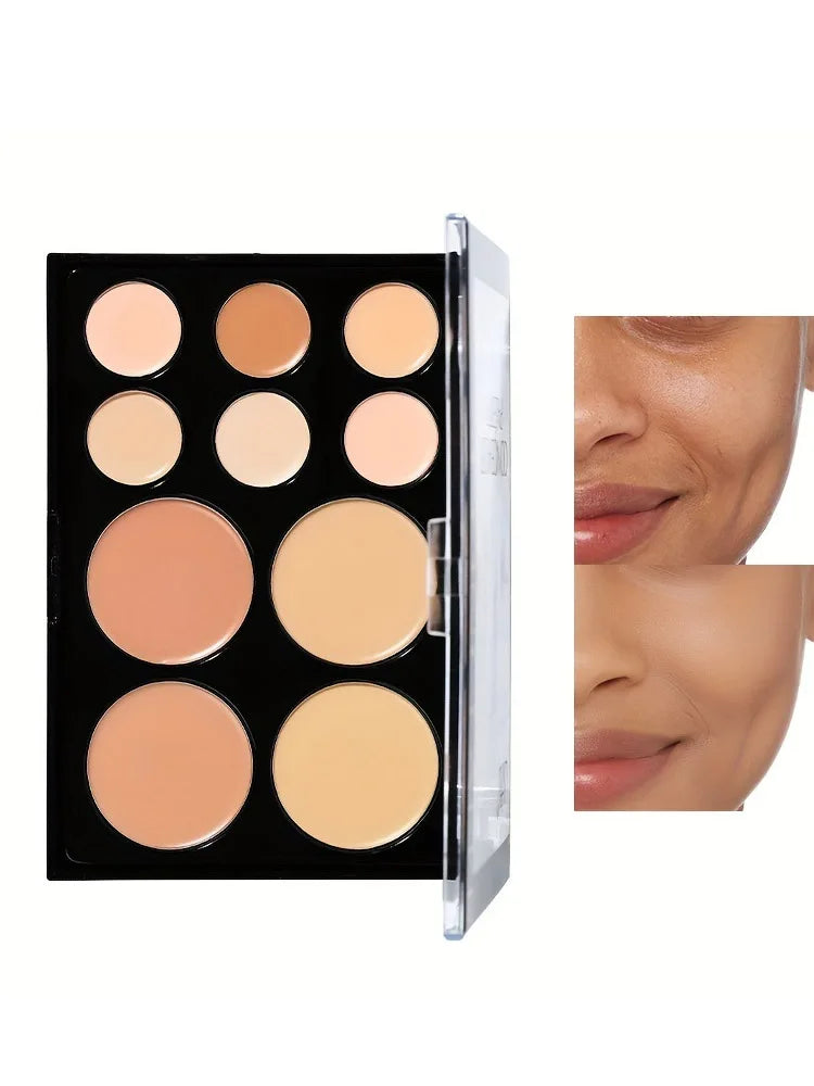 10-Color Matte Concealer and Contour Palette