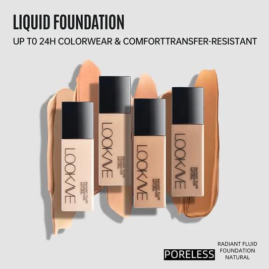 LOOKAVE Long-Lasting Natural Matte Liquid Foundation