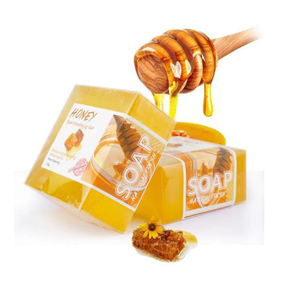 Natural Honey Handmade Soap Set - 2 x 100g Essential Oil Bars