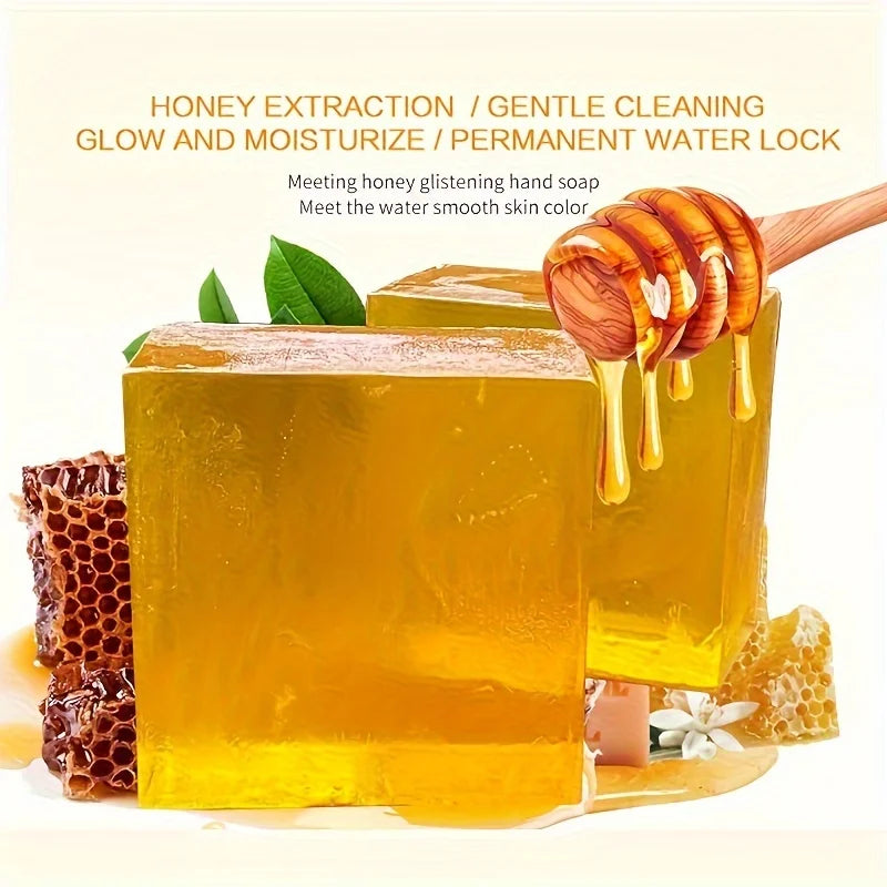 Natural Honey Handmade Soap Set - 2 x 100g Essential Oil Bars