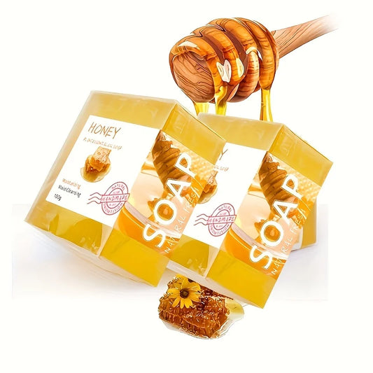 Natural Honey Handmade Soap Set - 2 x 100g Essential Oil Bars