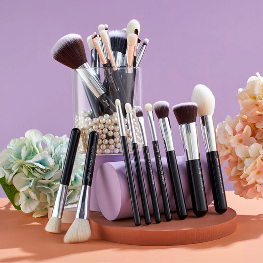 Jessup 25-Piece Makeup Brush Set - Goat and Synthetic T175