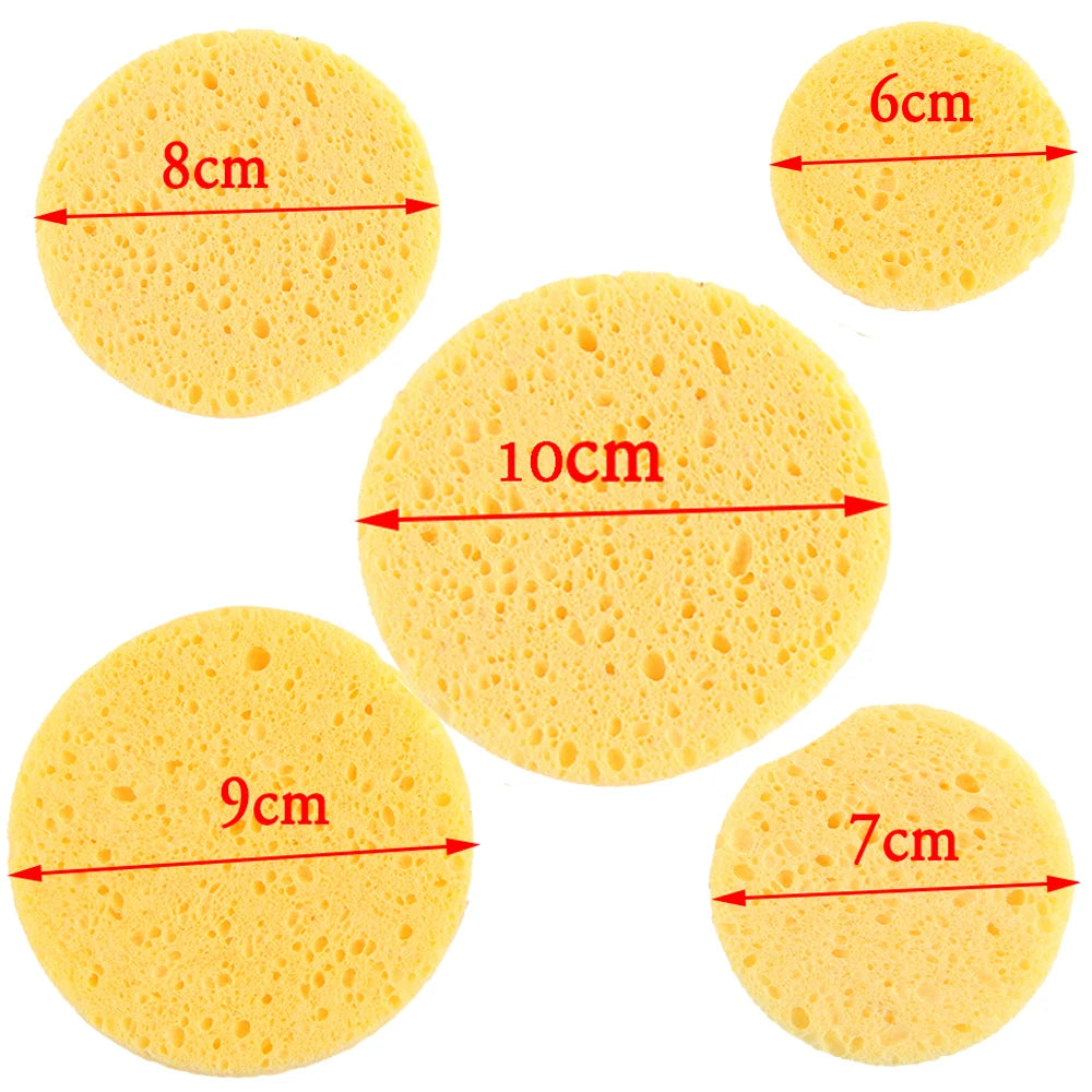 5-10 Piece Natural Cellulose Makeup Remover Sponge Set