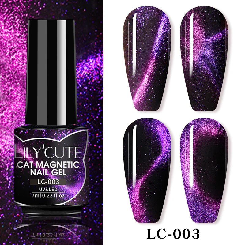 LILYCUTE 7ml 9D Cat Eye Magnetic Gel Polish