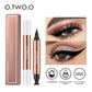 O.TWO.O Double-Ended Eyeliner Stamp Pen - Waterproof Black Makeup
