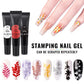 KADS 8ml Stamping Gel Polish - Black White Nail Art Paint