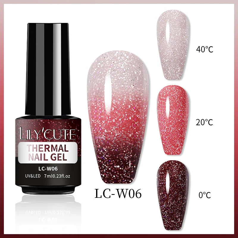 LILYCUTE 7ml Thermal Color-Changing Gel Nail Polish