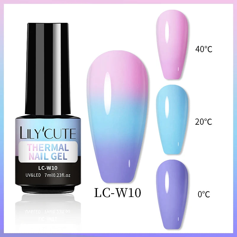 LILYCUTE 7ml Thermal Color-Changing Gel Nail Polish
