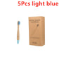 Kids Organic Bamboo Toothbrush - Soft Bristle Eco-Friendly Handle
