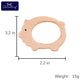 10-Piece Wooden Animal Baby Teether Set - Beech Grasping Toy