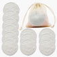 12-Piece Reusable Bamboo Makeup Remover Pads with Bag