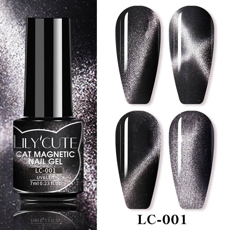 LILYCUTE 7ml 9D Cat Eye Magnetic Gel Polish