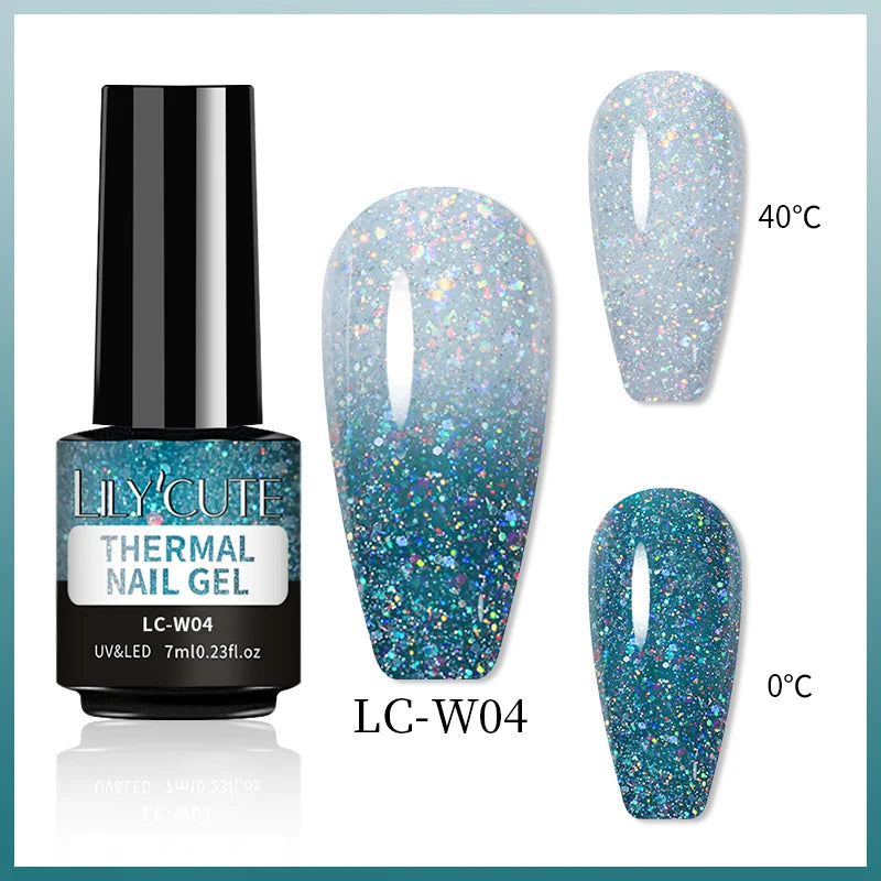 LILYCUTE 7ml Thermal Color-Changing Gel Nail Polish