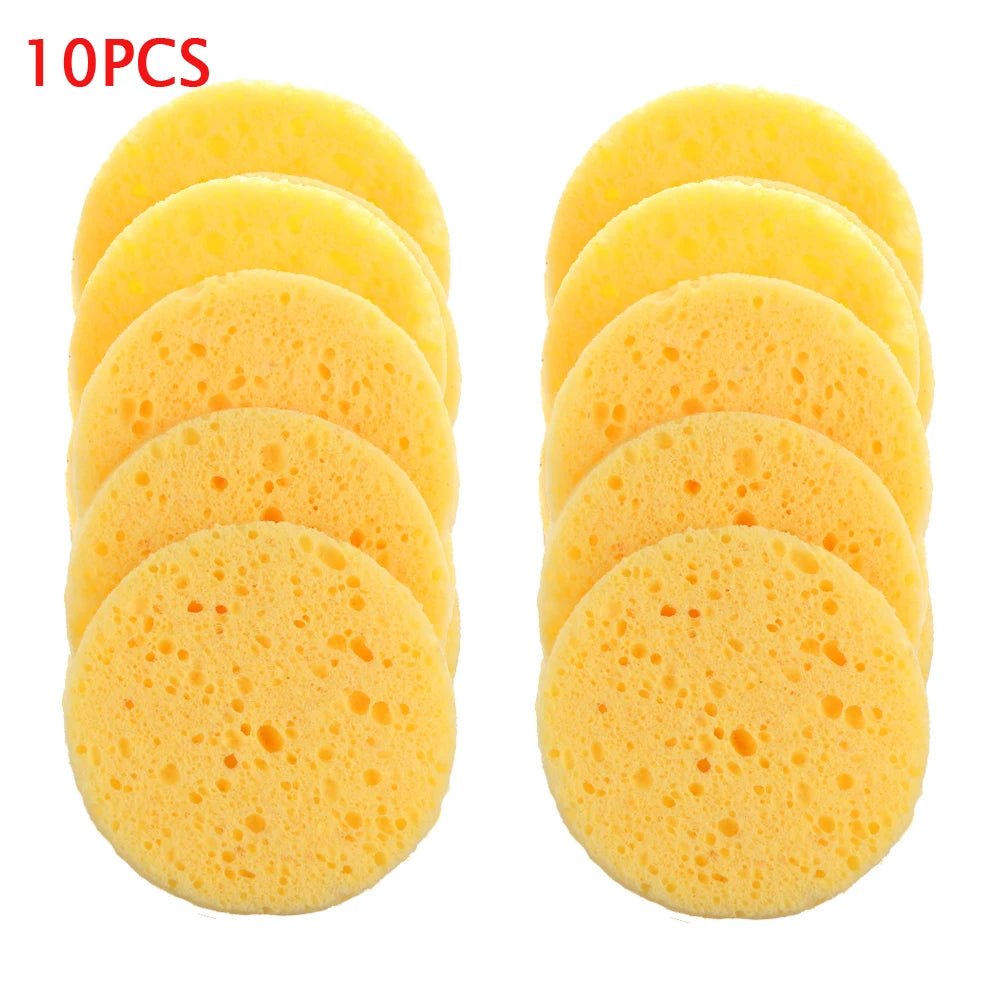 5-10 Piece Natural Cellulose Makeup Remover Sponge Set