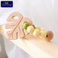 10-Piece Wooden Animal Baby Teether Set - Beech Grasping Toy