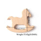 10-Piece Wooden Animal Baby Teether Set - Beech Grasping Toy