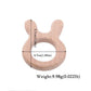 10-Piece Wooden Animal Baby Teether Set - Beech Grasping Toy