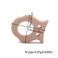 10-Piece Wooden Animal Baby Teether Set - Beech Grasping Toy