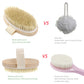Natural Bristle Wooden Shower Brush - Dry Skin Body Spa Brush