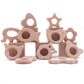 10-Piece Wooden Animal Baby Teether Set - Beech Grasping Toy
