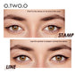 O.TWO.O Double-Ended Eyeliner Stamp Pen - Waterproof Black Makeup