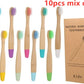 Kids Organic Bamboo Toothbrush - Soft Bristle Eco-Friendly Handle