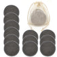 12-Piece Reusable Bamboo Makeup Remover Pads with Bag