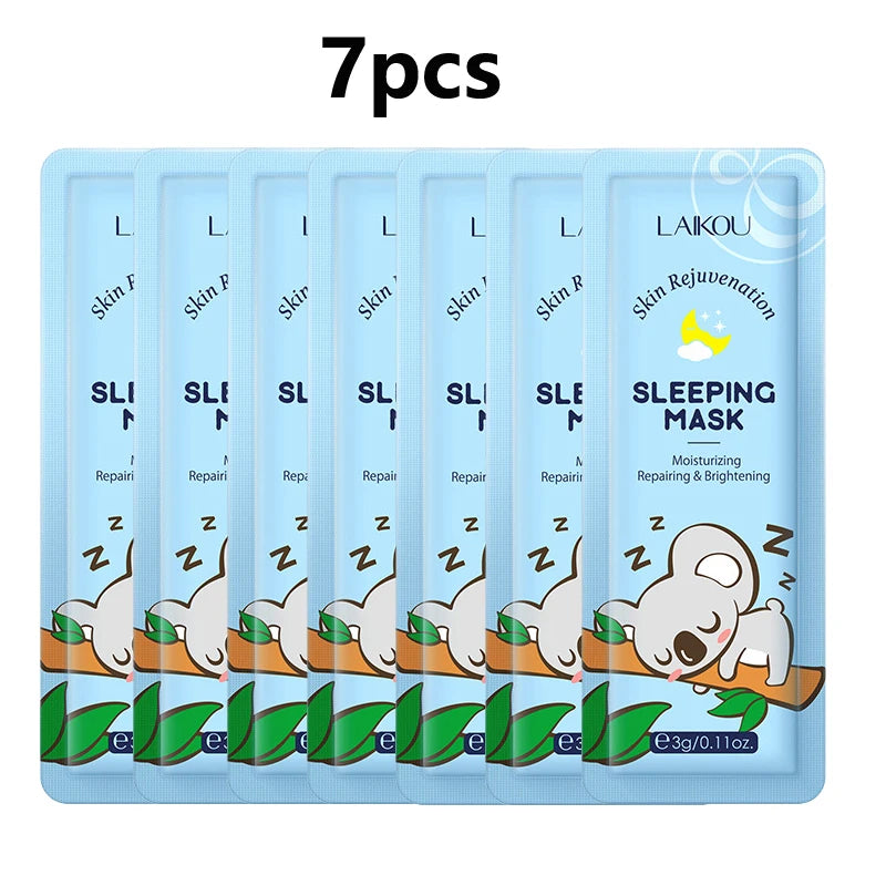 LAIKOU 7-Piece Hydrating Face Mask Set - Overnight Skin Care
