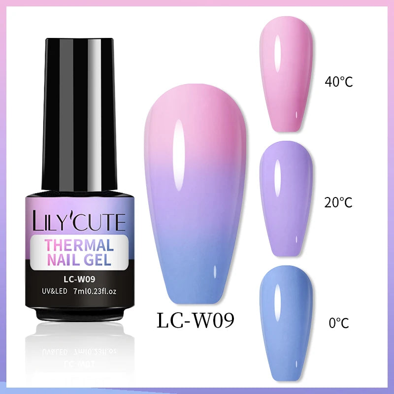 LILYCUTE 7ml Thermal Color-Changing Gel Nail Polish