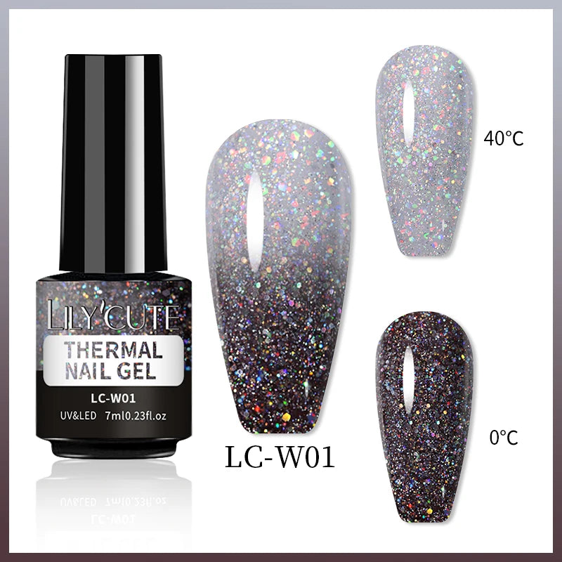 LILYCUTE 7ml Thermal Color-Changing Gel Nail Polish