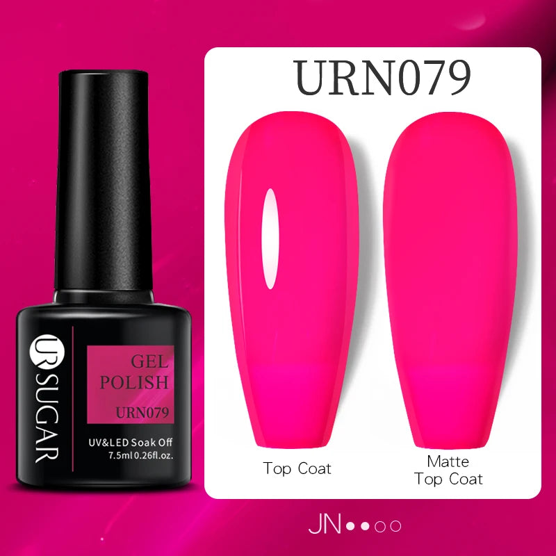 UR SUGAR 7.5ml Reflective Glitter Pink Sequin Gel Polish