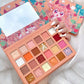 24-Color Strawberry Eyeshadow Palette - Glitter Pearlescent Makeup