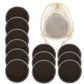 12-Piece Reusable Bamboo Makeup Remover Pads with Bag