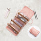 4-in-1 Separable Cosmetic Pouch - Foldable Mesh Makeup Organizer