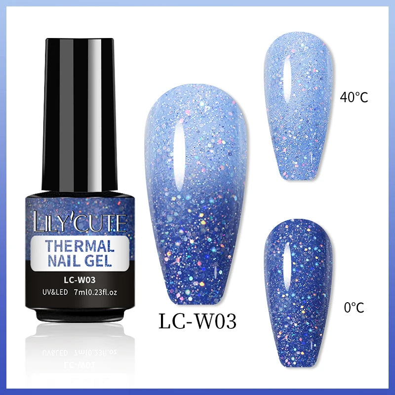LILYCUTE 7ml Thermal Color-Changing Gel Nail Polish