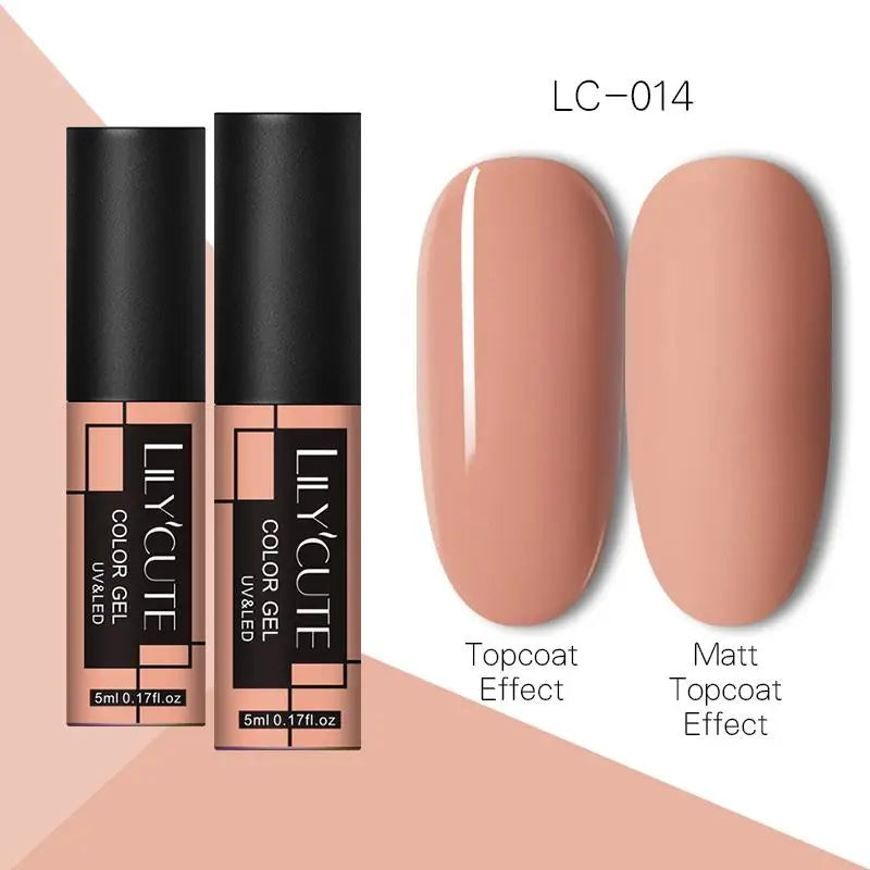 LILYCUTE 5ml Metallic Painting Liner Gel - Gold Silver Nail Art
