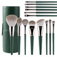 JTFIL Green Makeup Brush Set - Powder Eye Shadow and Blush Tools