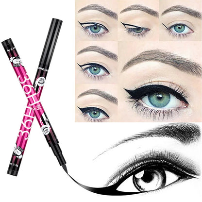 36H Black Liquid Eyeliner Pen - Waterproof Quick-Dry Makeup