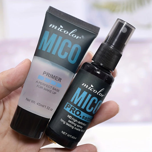 Makeup Primer and Setting Spray Set - Pore Smoothing Finish